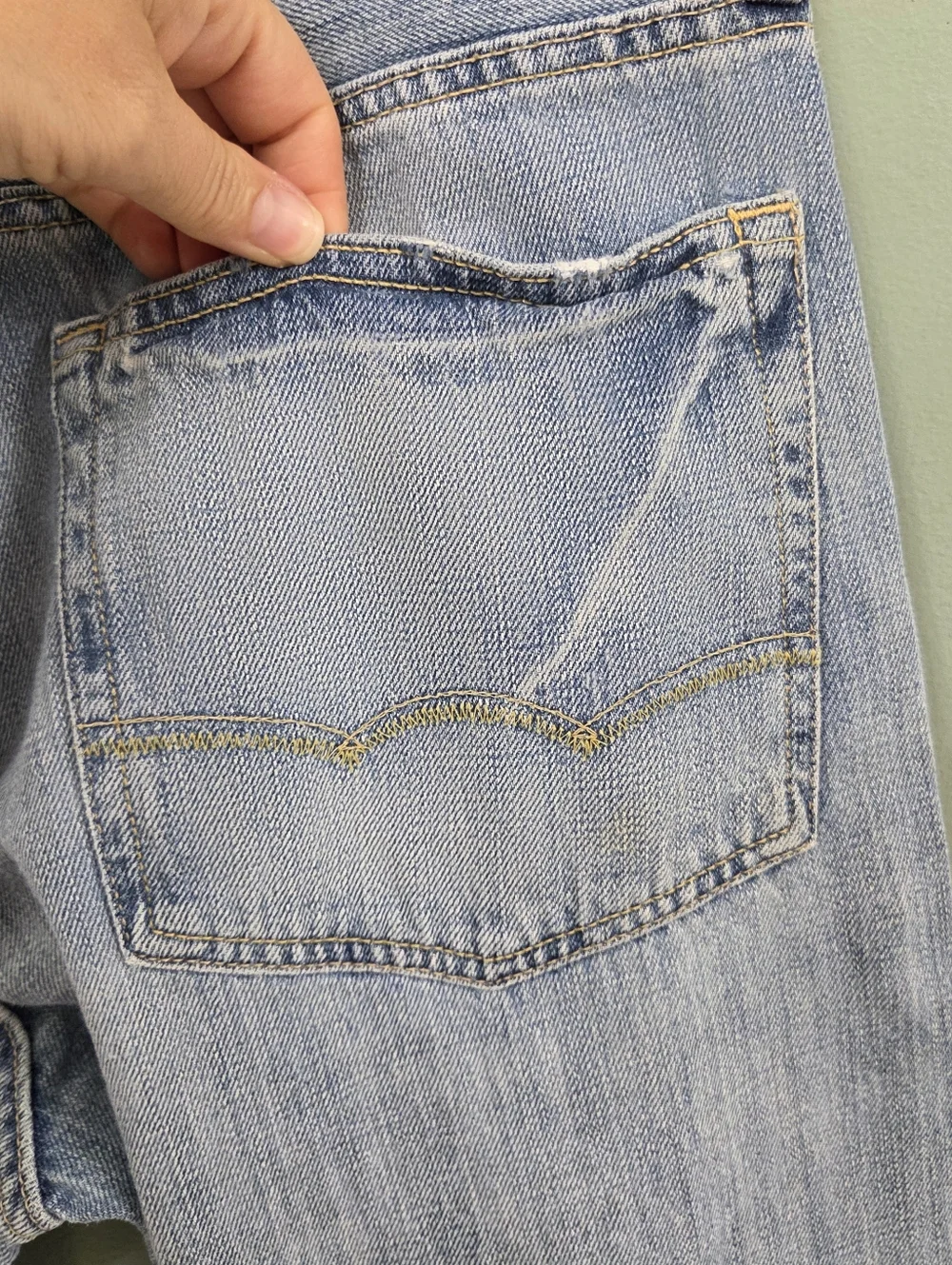 American Eagle Outfitters Mens Relaxed Straight Distressed Mens Jeans Size 33x30